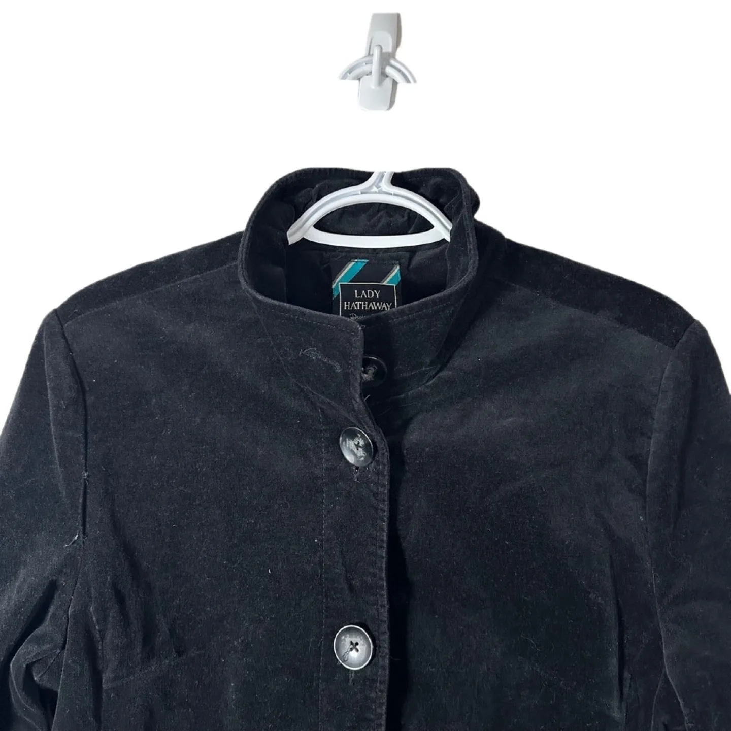 Lady Hathaway Lined Single Breasted Pockets Blazer Black Large image indicator(3)