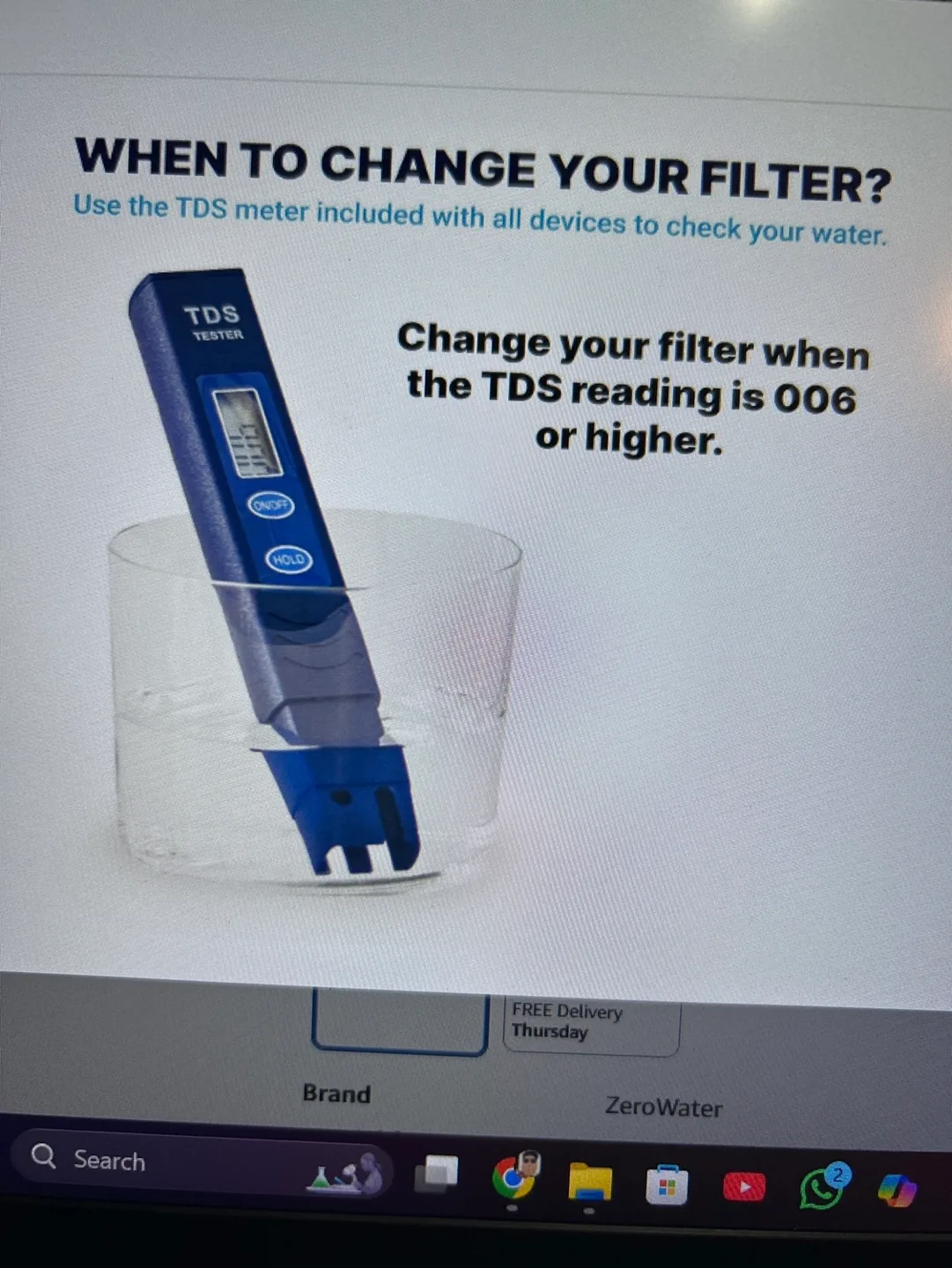 ZeroWater 23-Cup Water Filter Dispenser with 5-Stage Filtration image indicator(5)