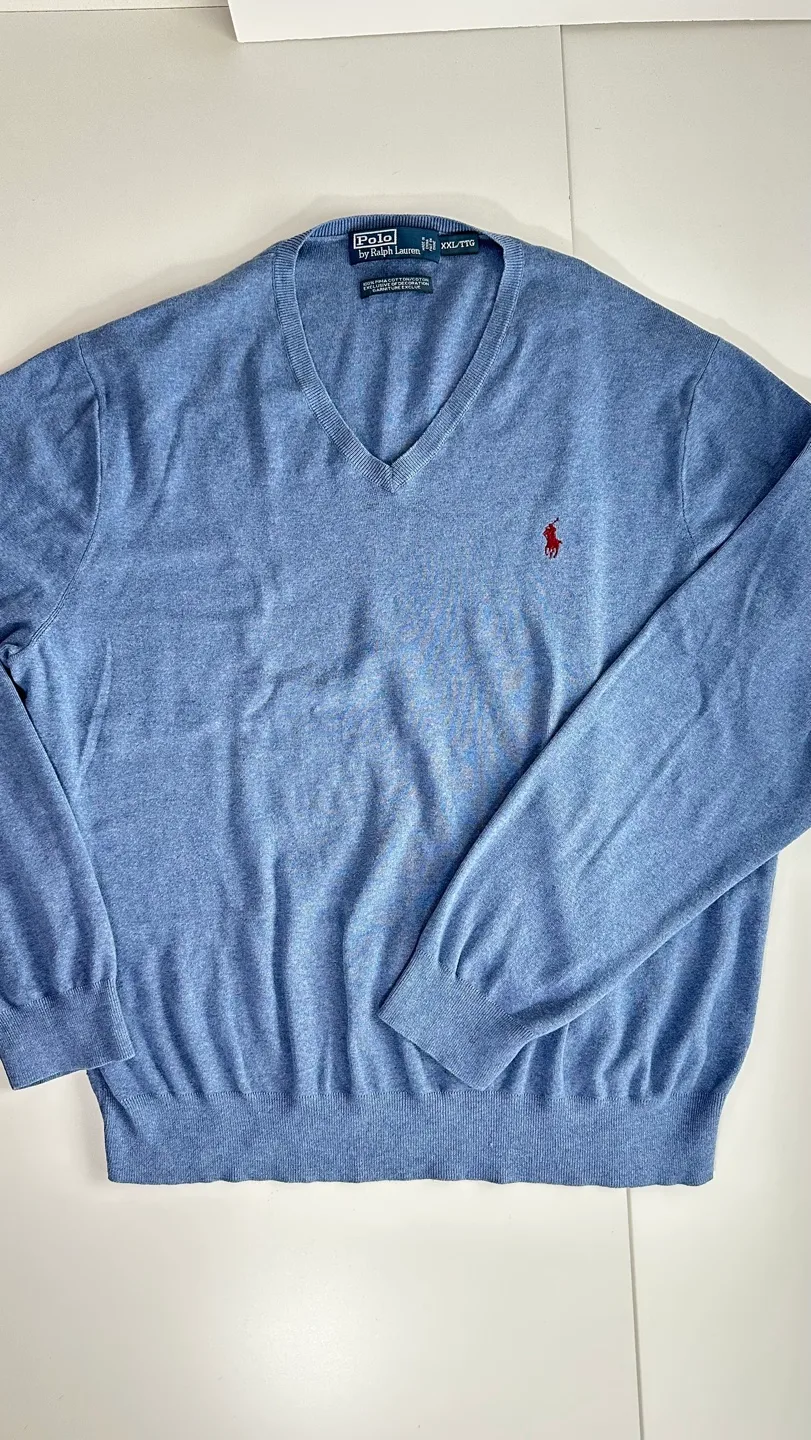 Polo by Ralph Lauren Men's V-Neck Sweater - XXL image indicator(6)