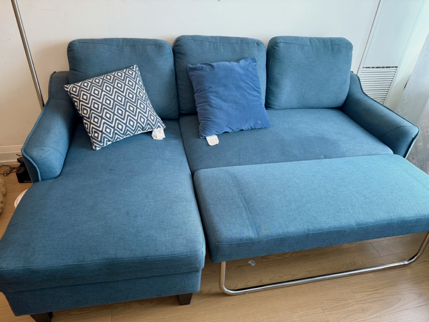 Move out sale Teal Sectional Sofa - photo 3