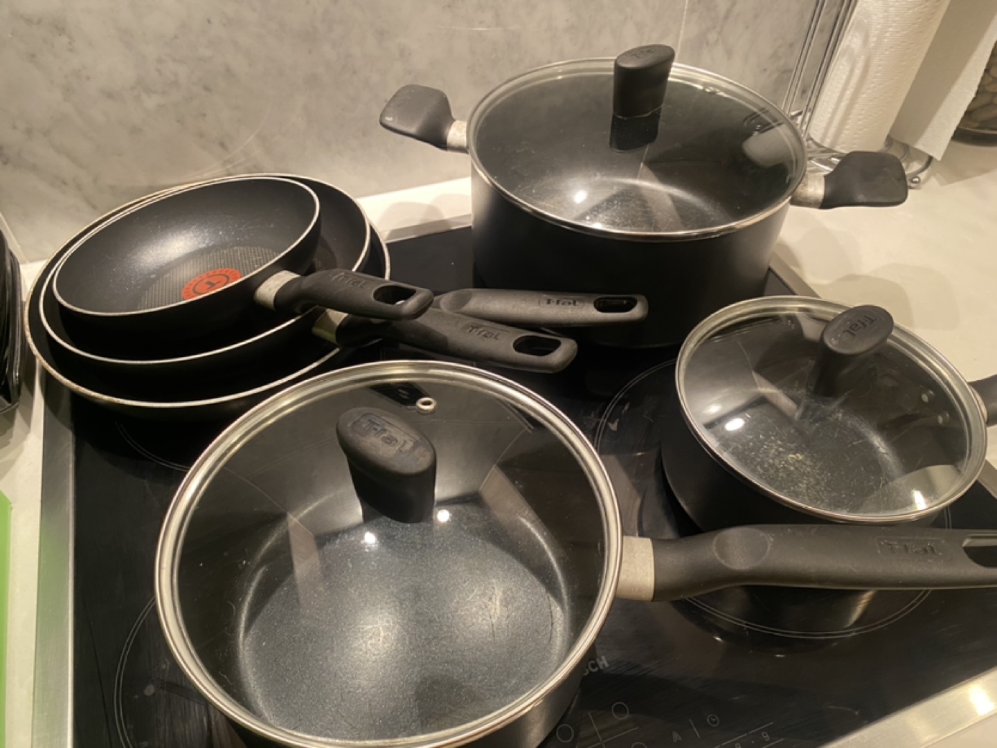 Tefal Cookware Set & Cast Iron Skillet