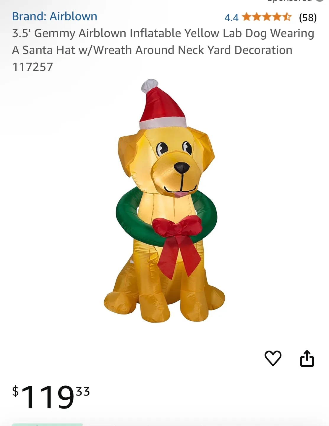 Airblown Inflatable Christmas Dog image indicator(5)