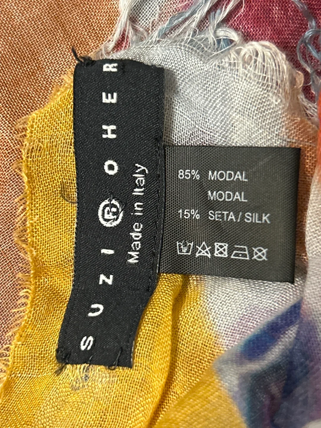 Suzi Oher Multicoloured Geometric Print Scarf image indicator(4)