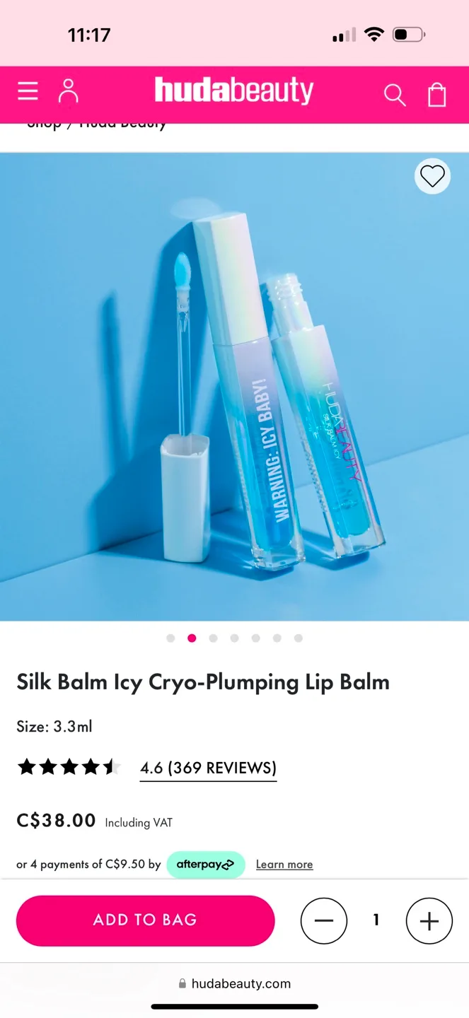 Huda Beauty Silk Balm Icy Cryo-Plumping Lip Balm - 3.3ml image indicator(4)