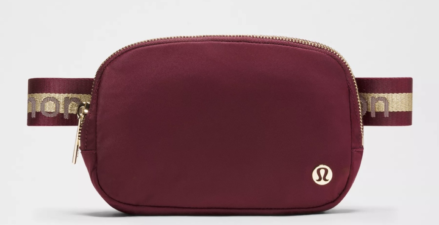 Lululemon Burgundy Belt Bag