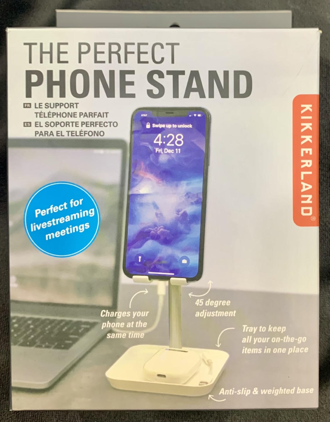 Kikkerland Phone Stand - White