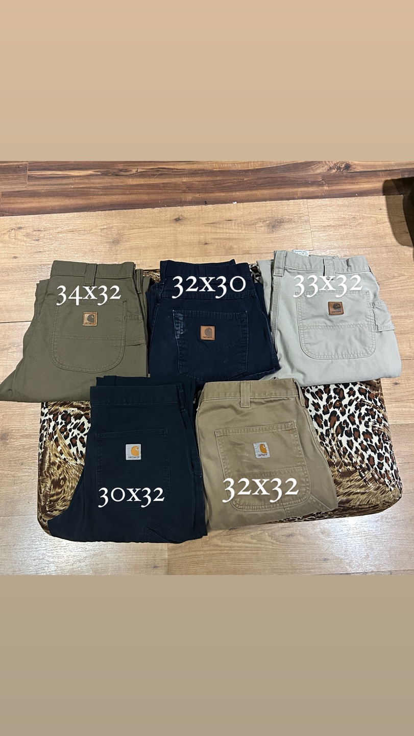 Bundle of 5 Carhartt Work Pants - Various Sizes and Colours