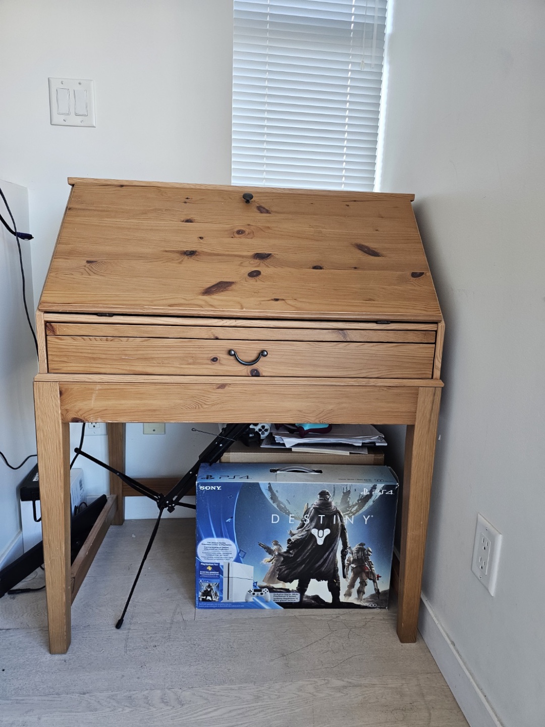 Solid Wood Secretary Desk