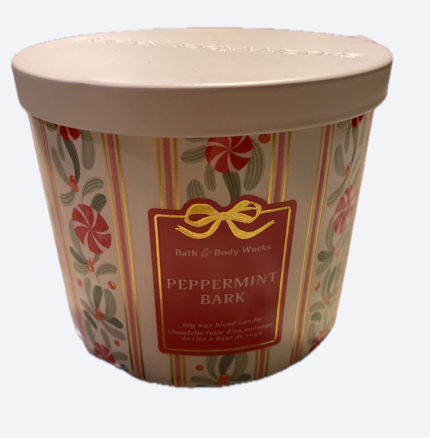 Bath & Body Works Peppermint Bark 3-Wick Candle - photo 2