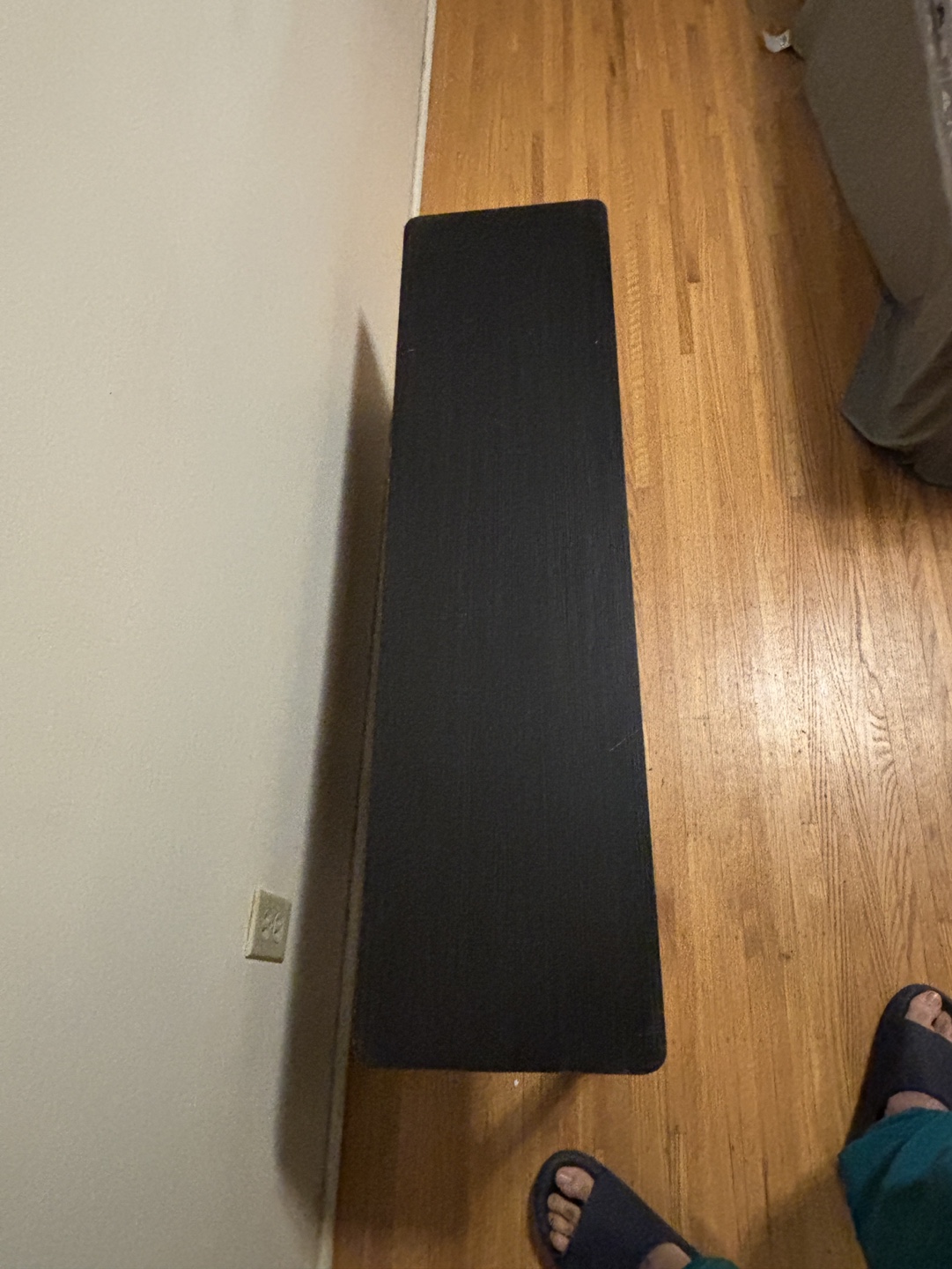 Black TV Stand with Two Shelves - photo 4