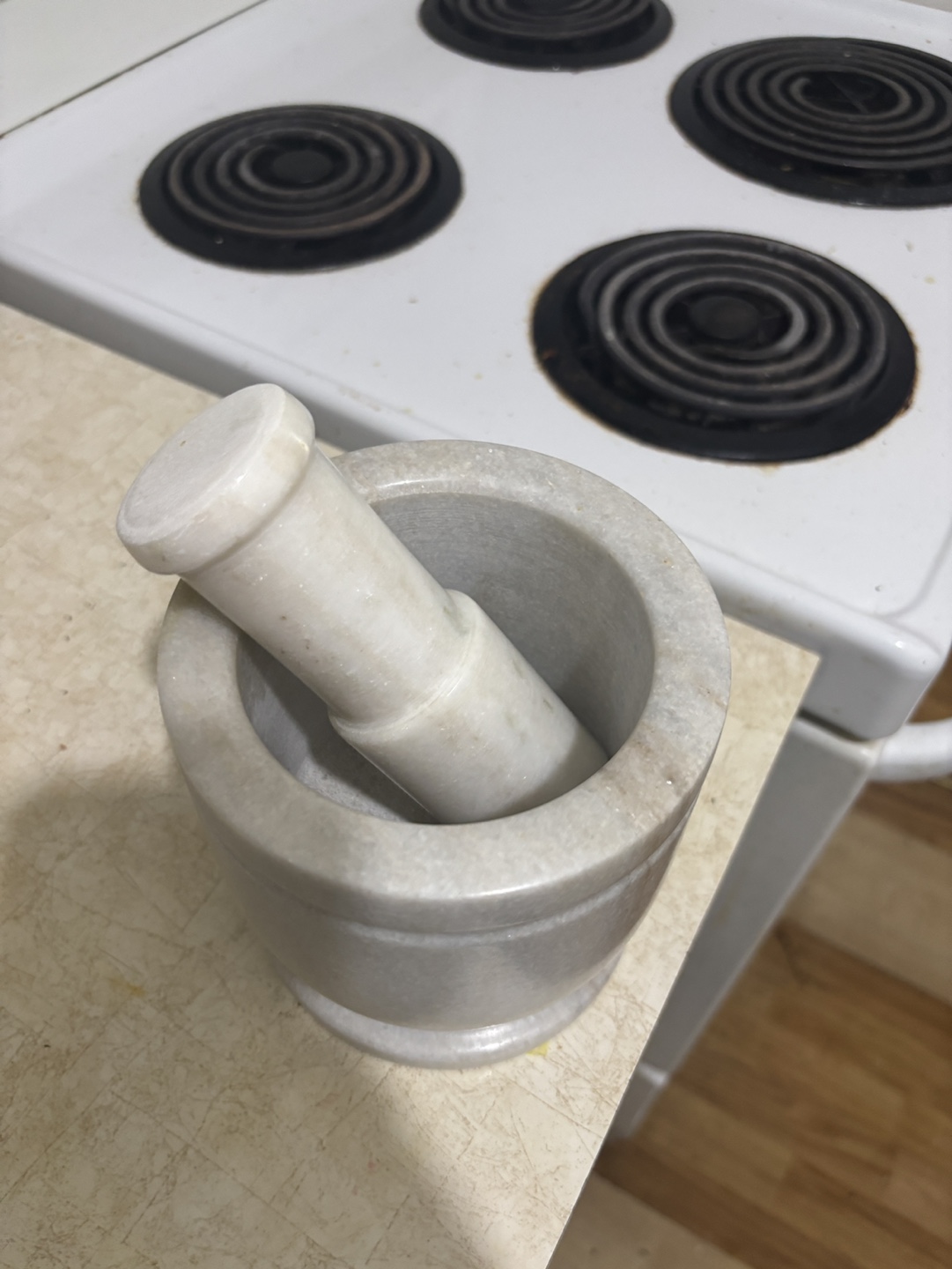 Marble Mortar and Pestle Set
