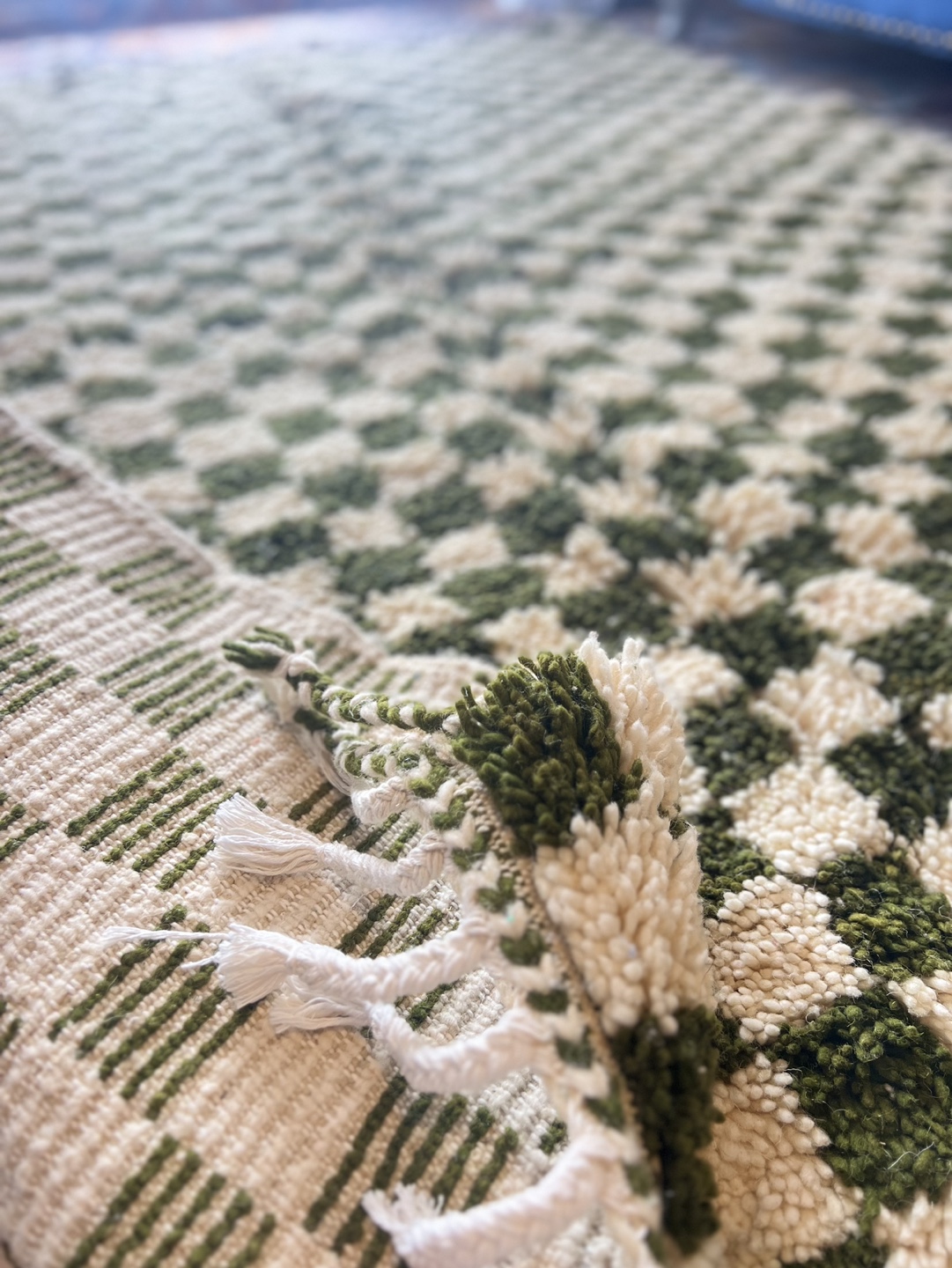 Rug Green and Cream - photo 3