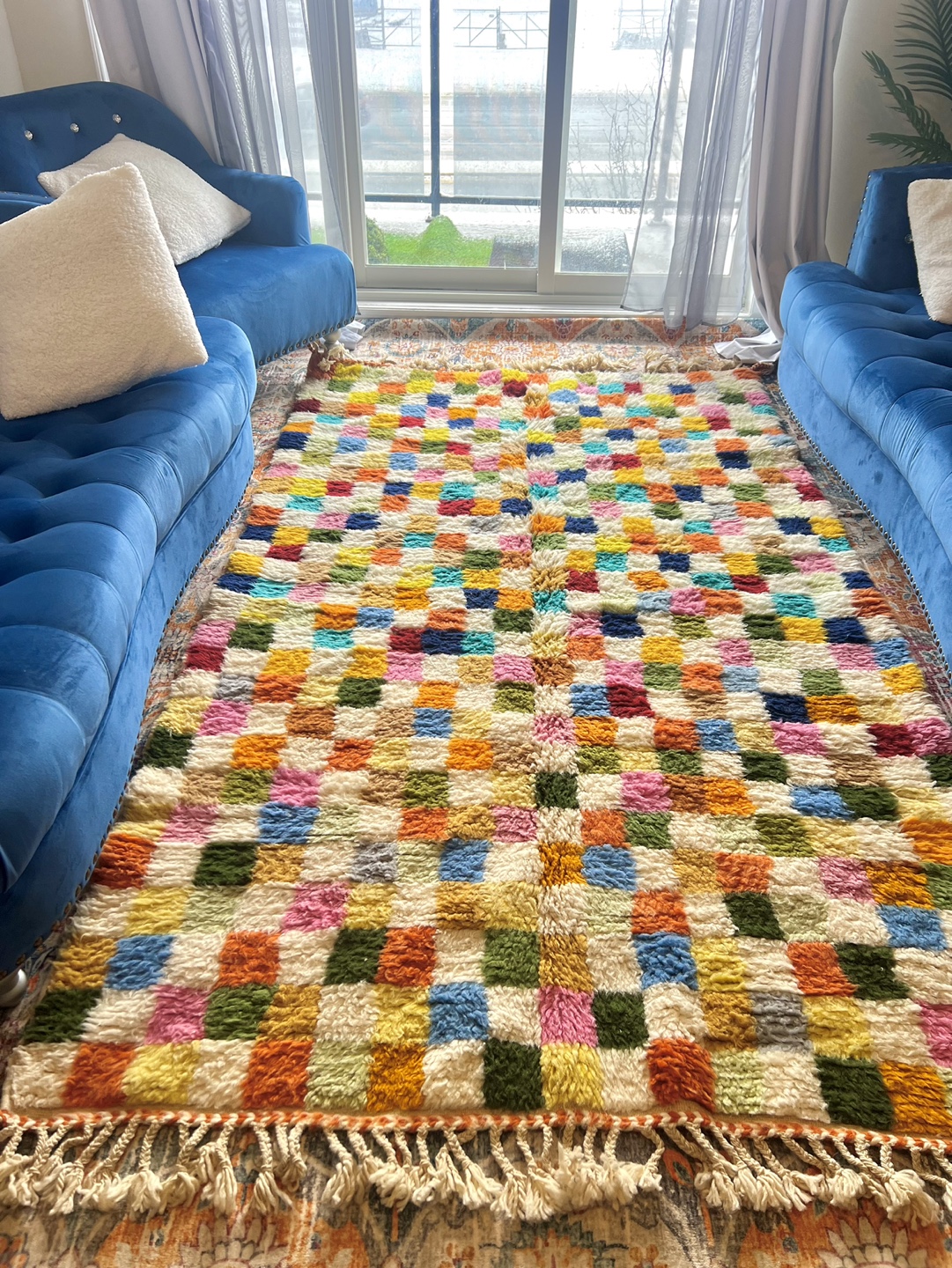 Colorful Handmade Moroccan Rug