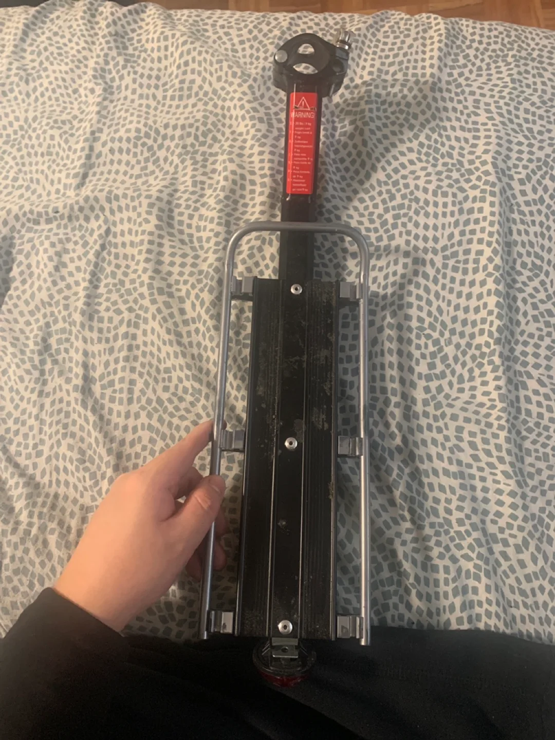 Bicycle Rear Rack with Milk Crate Basket image indicator(2)