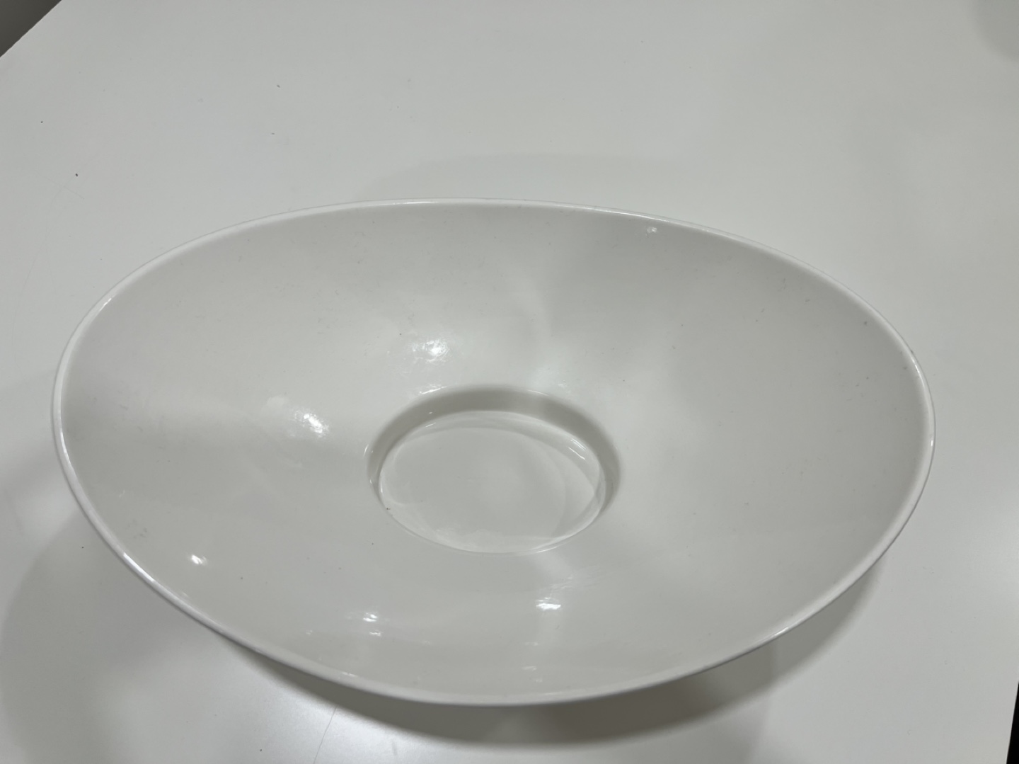 White Oval Serving Bowl