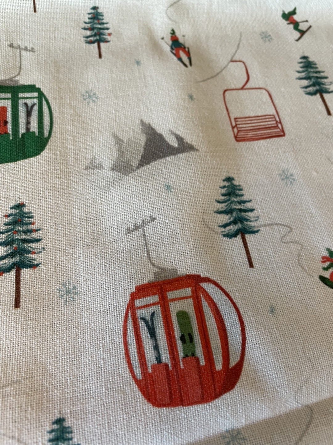 Ski Gondolas Tea Towel NEW - photo 2