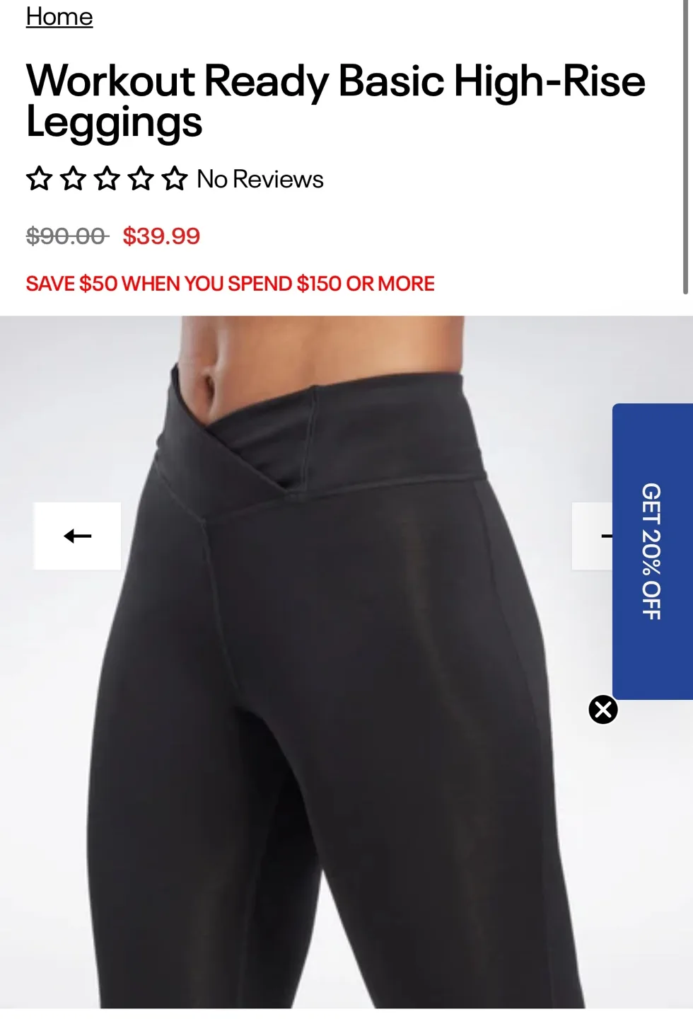 Reebok Workout Ready High-Rise Leggings -Small image indicator(2)