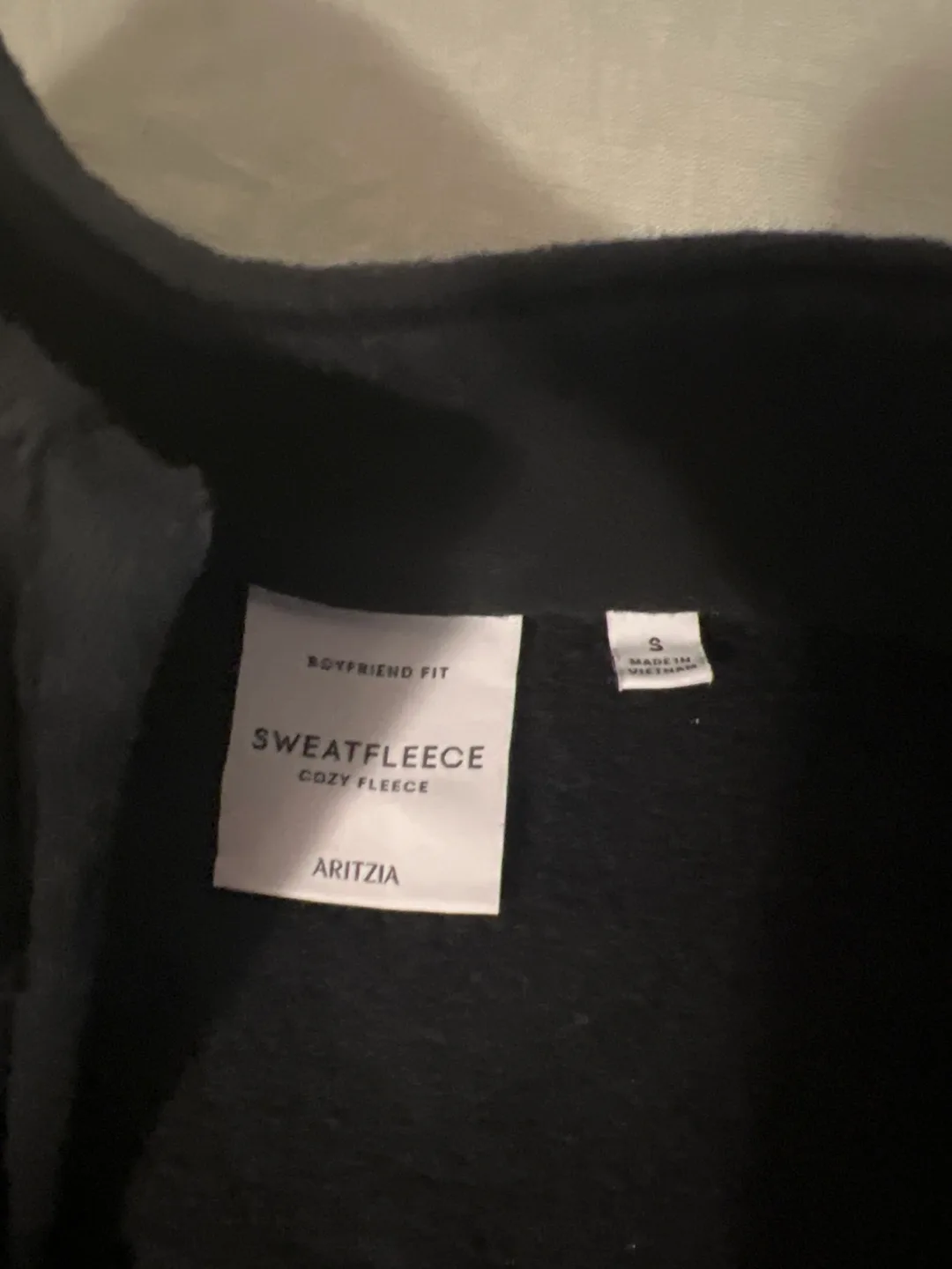 Aritzia Sweatfleece Cozy Fleece Half Zip Cropped sweatshirt - s image indicator(2)