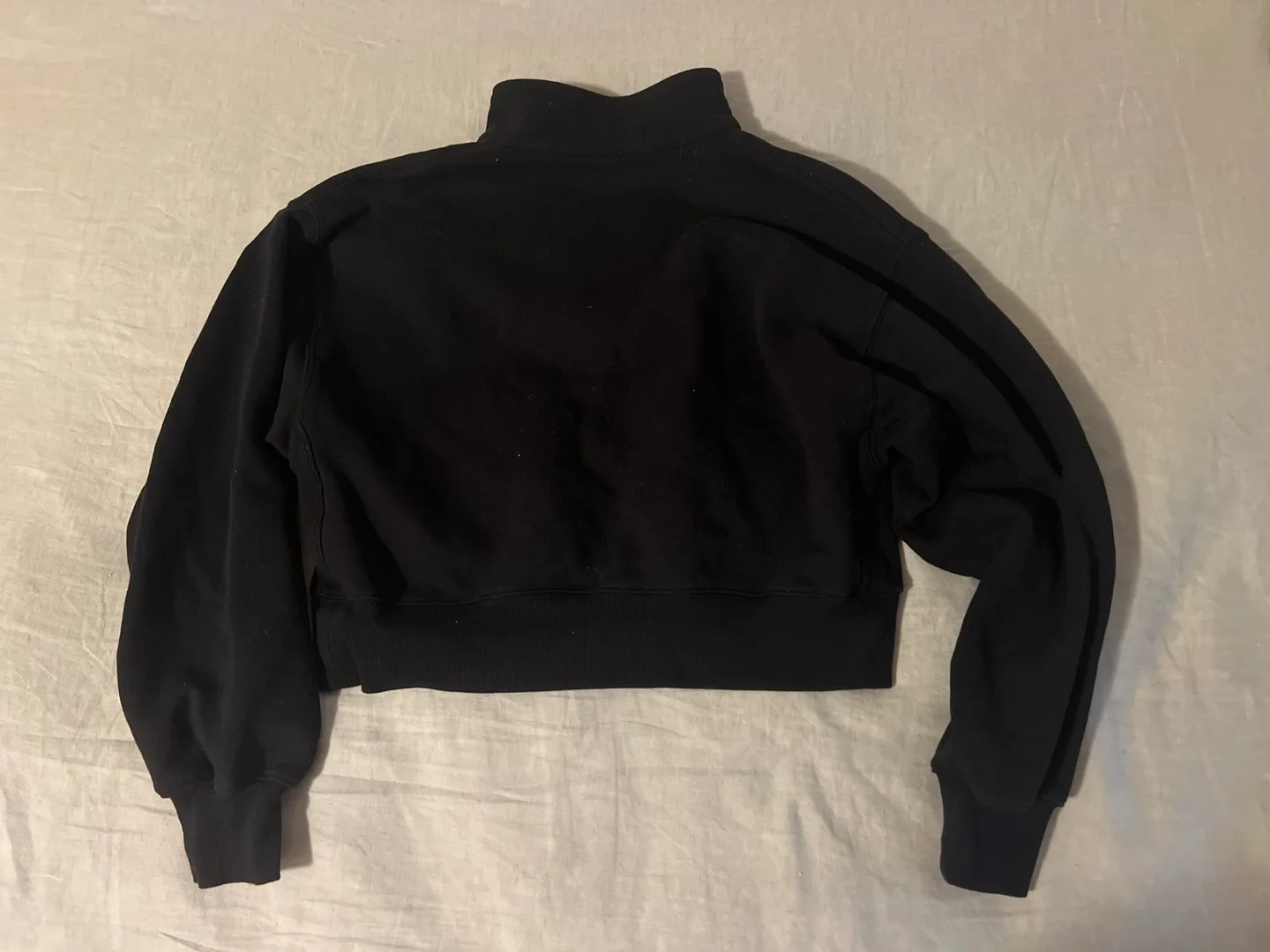 Aritzia Sweatfleece Cozy Fleece Half Zip Cropped sweatshirt - s image indicator(4)