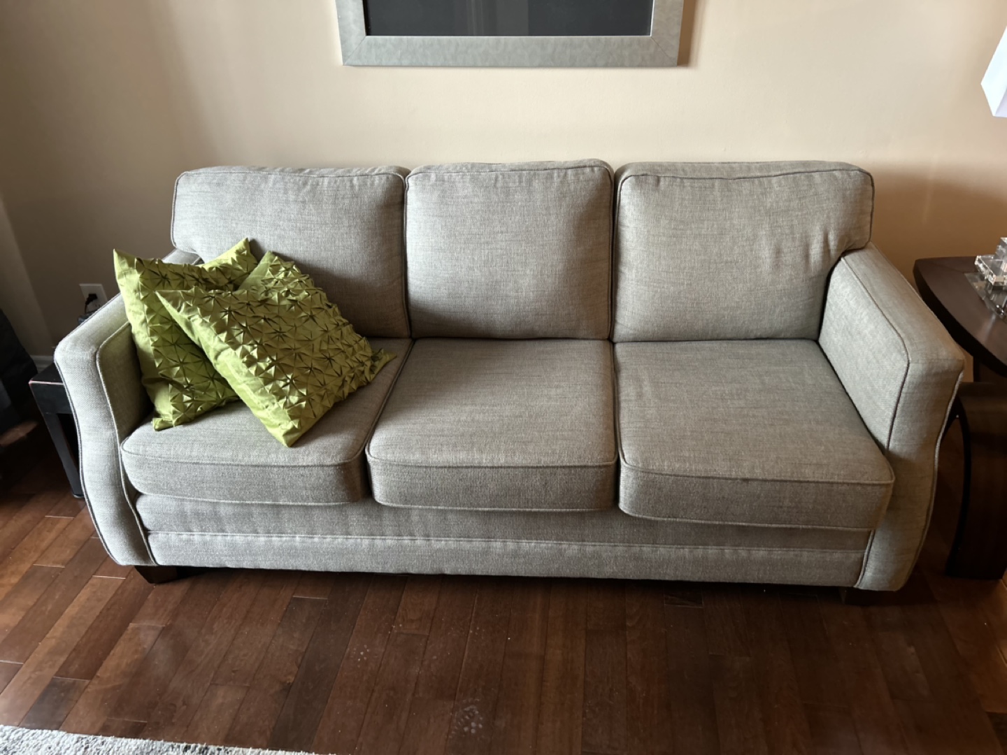 Grey Three-Seater Sofa
