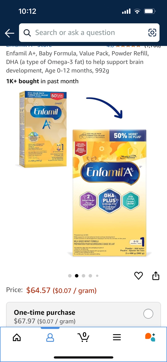 Enfamil A+ Baby Formula, brand new, 992 g - photo 2