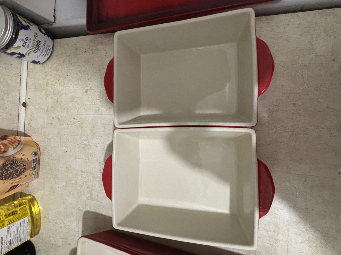 Red Ceramic Baking Dish Set - photo 3
