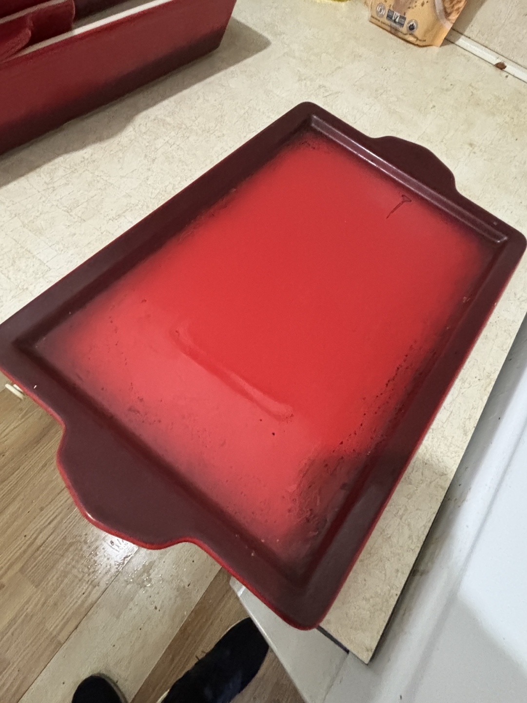 Red Ceramic Baking Dish Set - photo 2