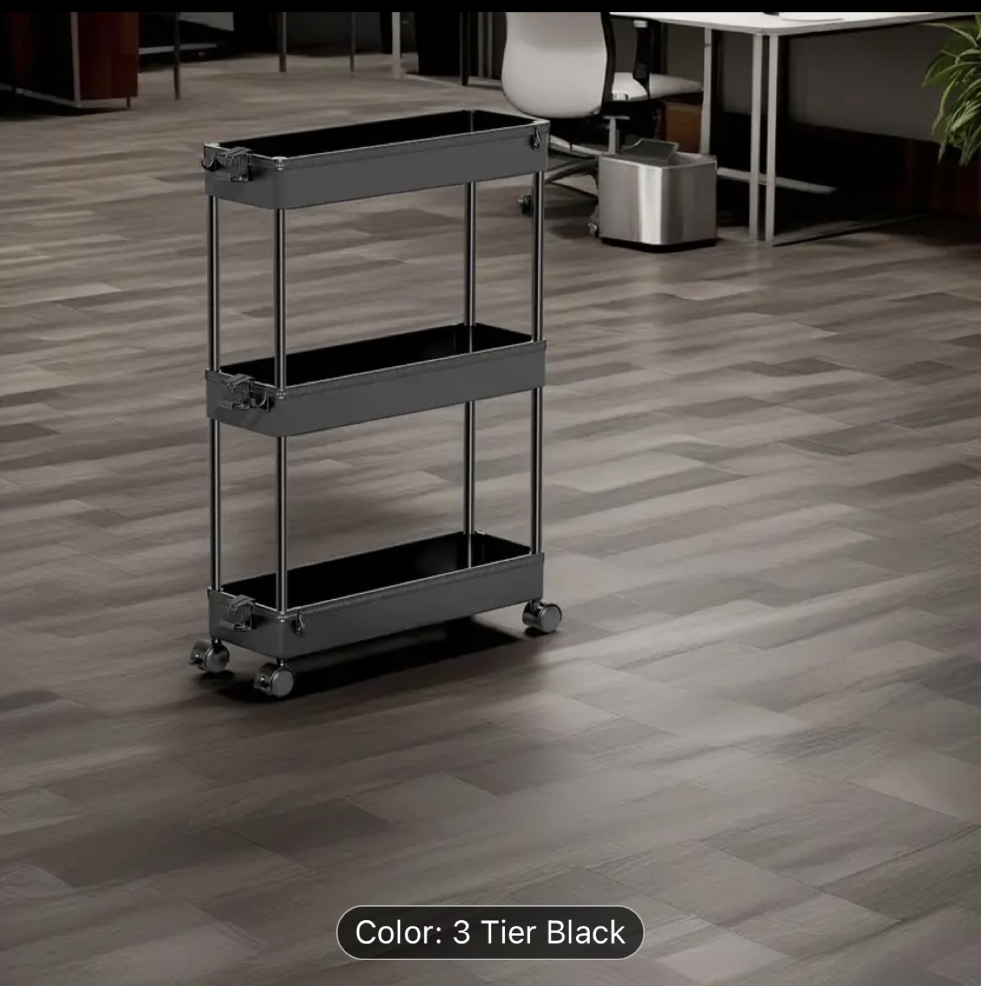 Over-the-Door Hanging Organizer & 3-Tier Rolling Cart