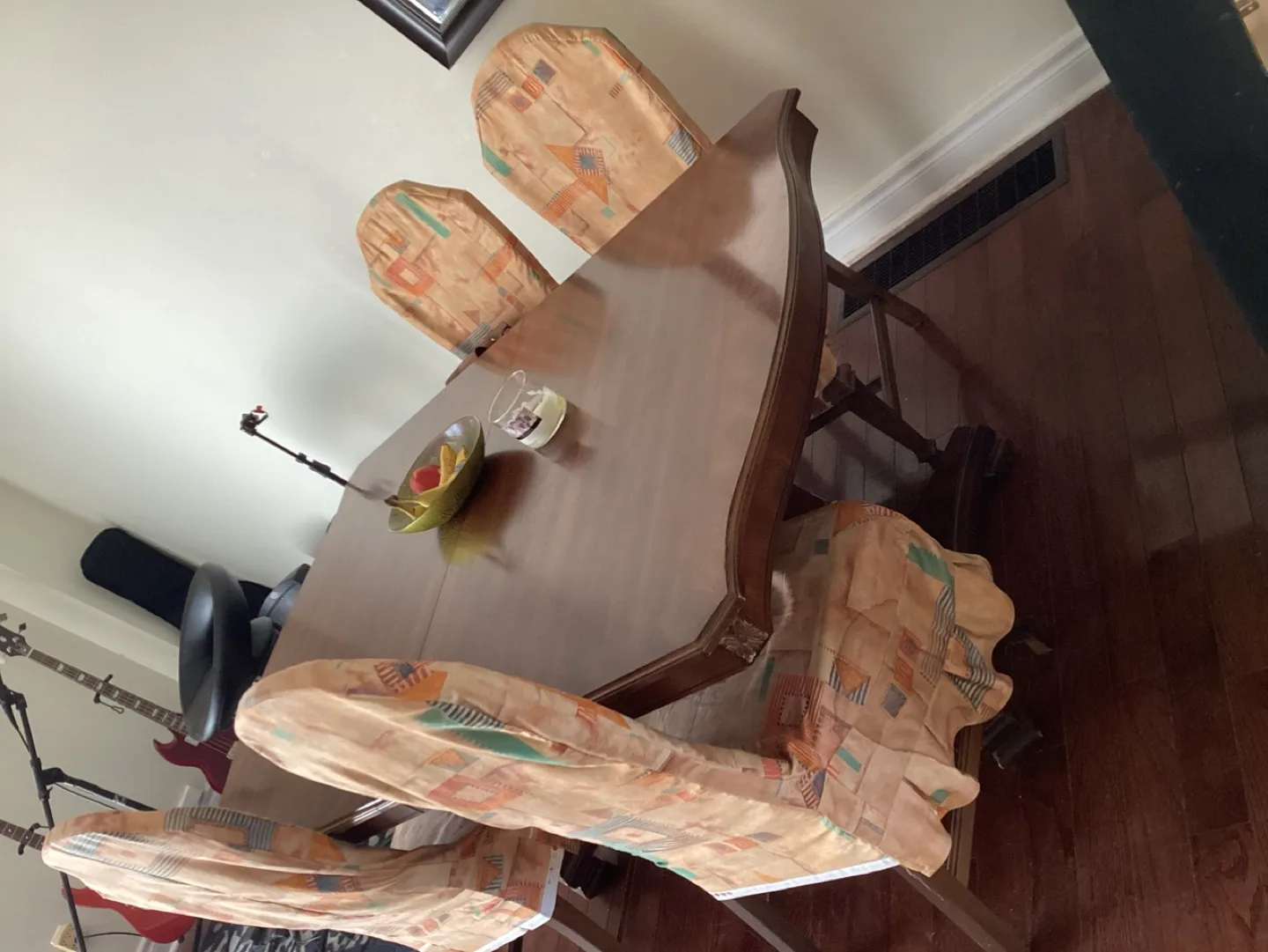 Vintage Wood Dining Table Set image indicator(3)