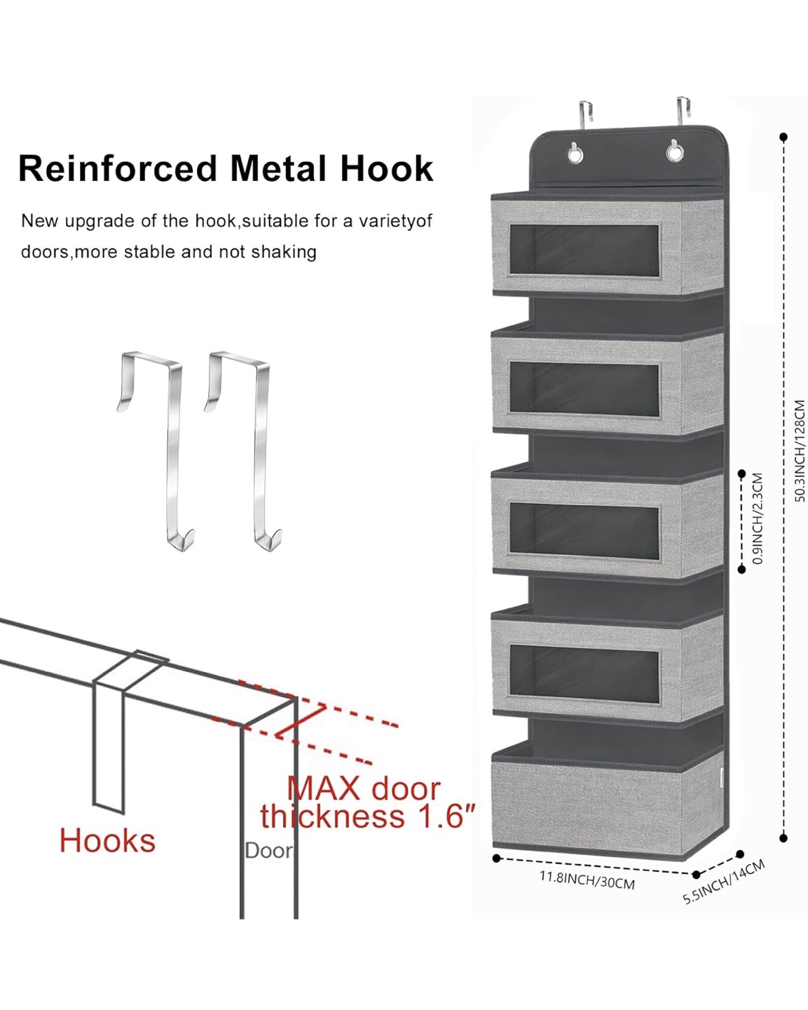 Over-the-Door Hanging Organizer & 3-Tier Rolling Cart - photo 3