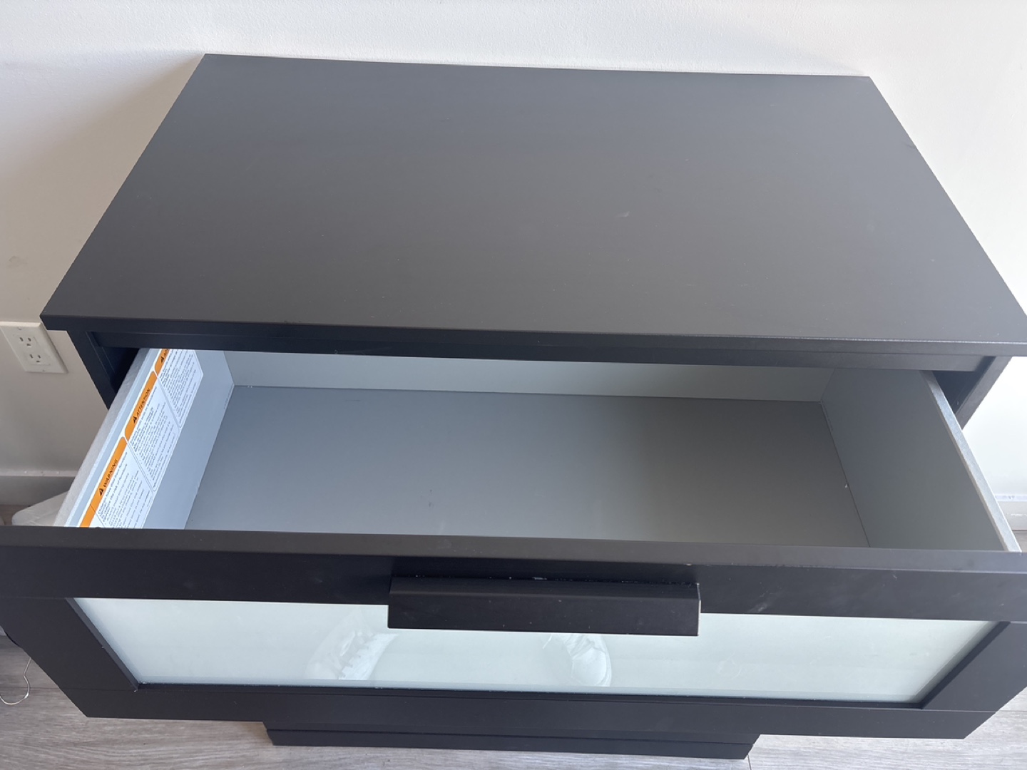 IKEA DRESSER MALM 3-Drawer Chest Black-Brown - photo 2