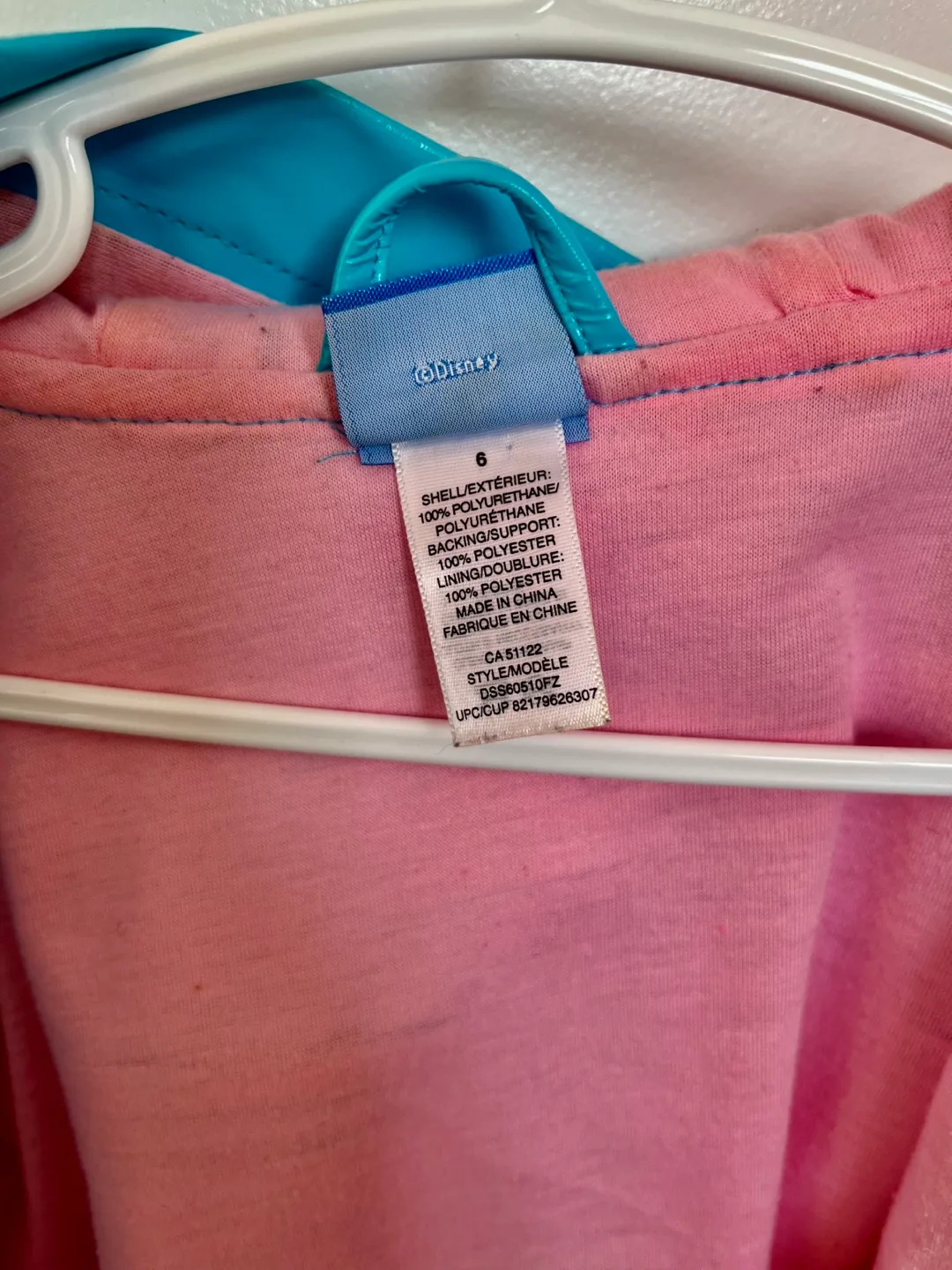 Girls' Size 6 Disney Frozen Elsa Raincoat image indicator(3)