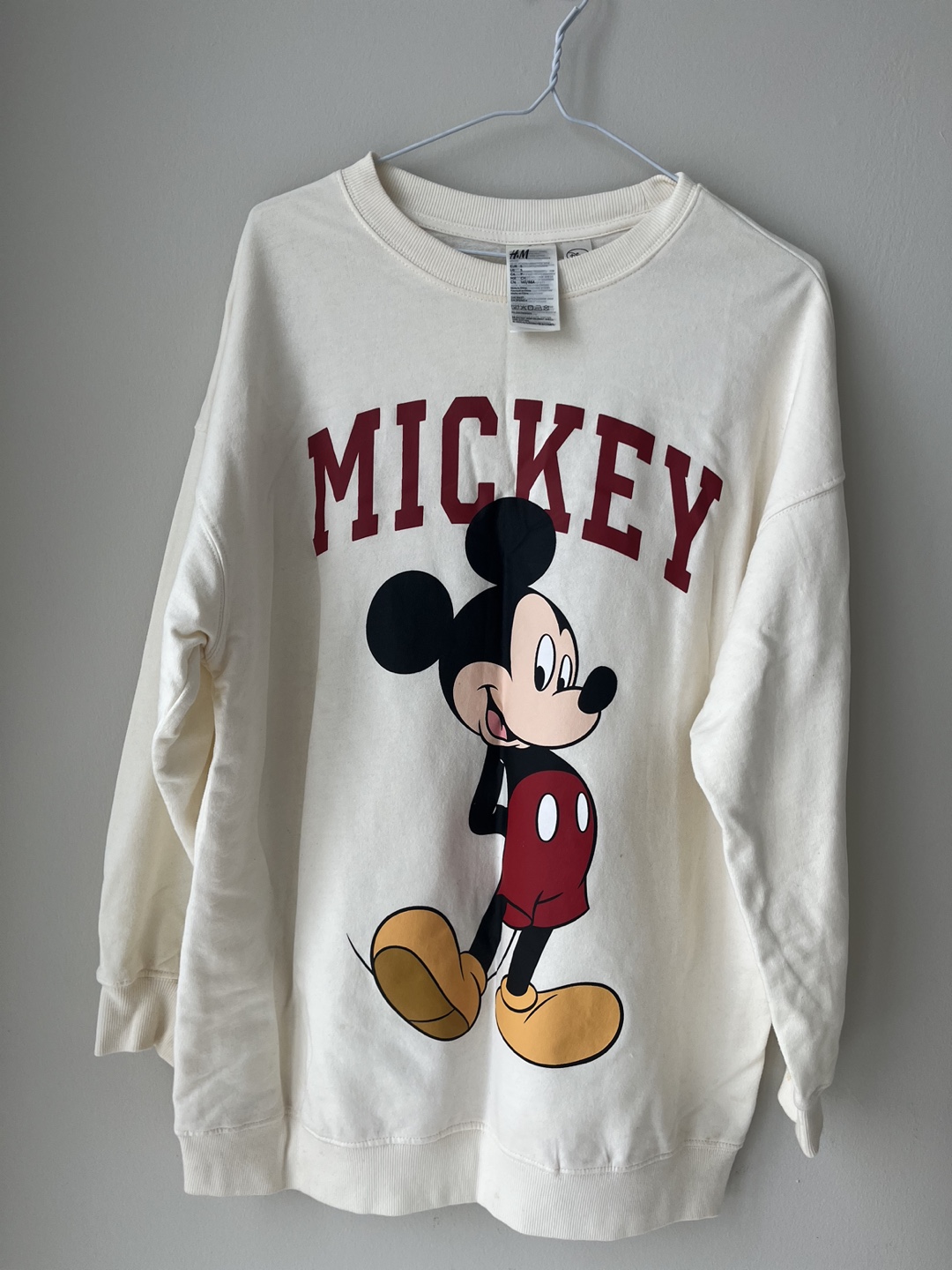H&m Mickey Long Sweatshirt