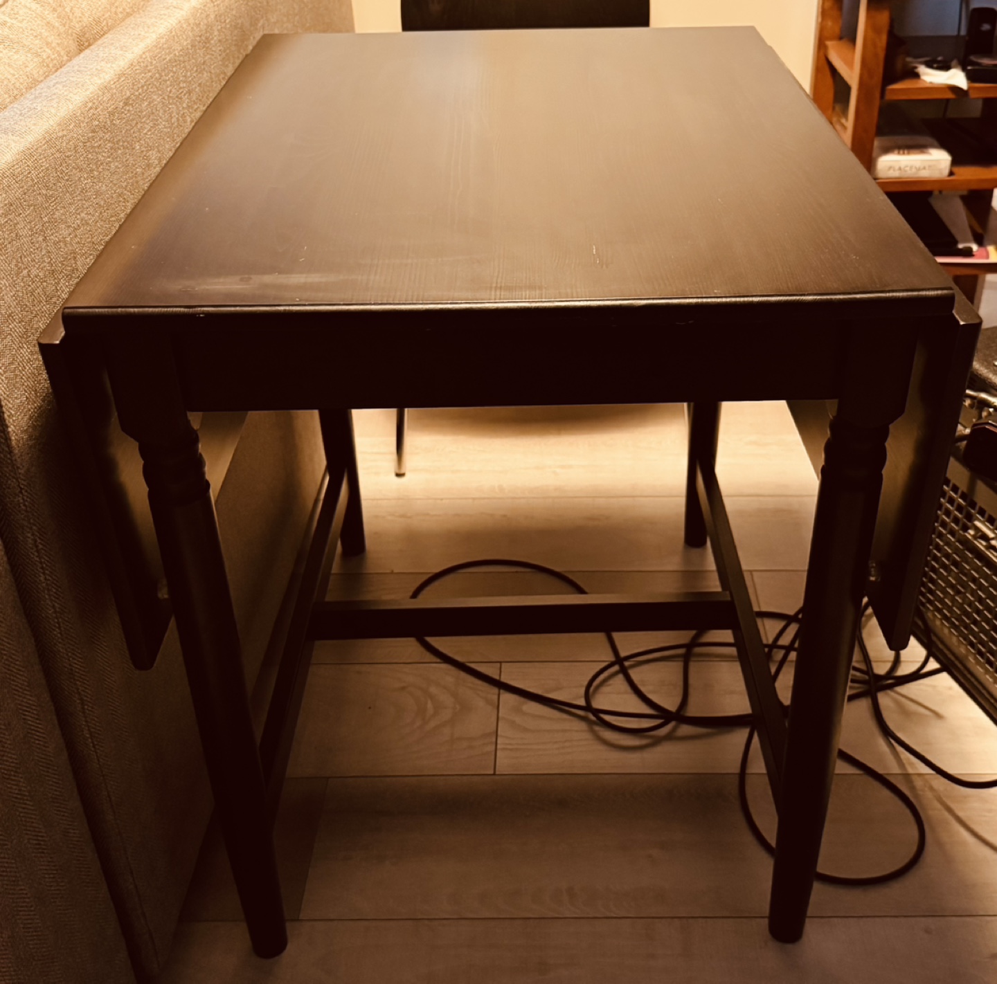 IKEA Drop-Leaf Table - Dark Brown