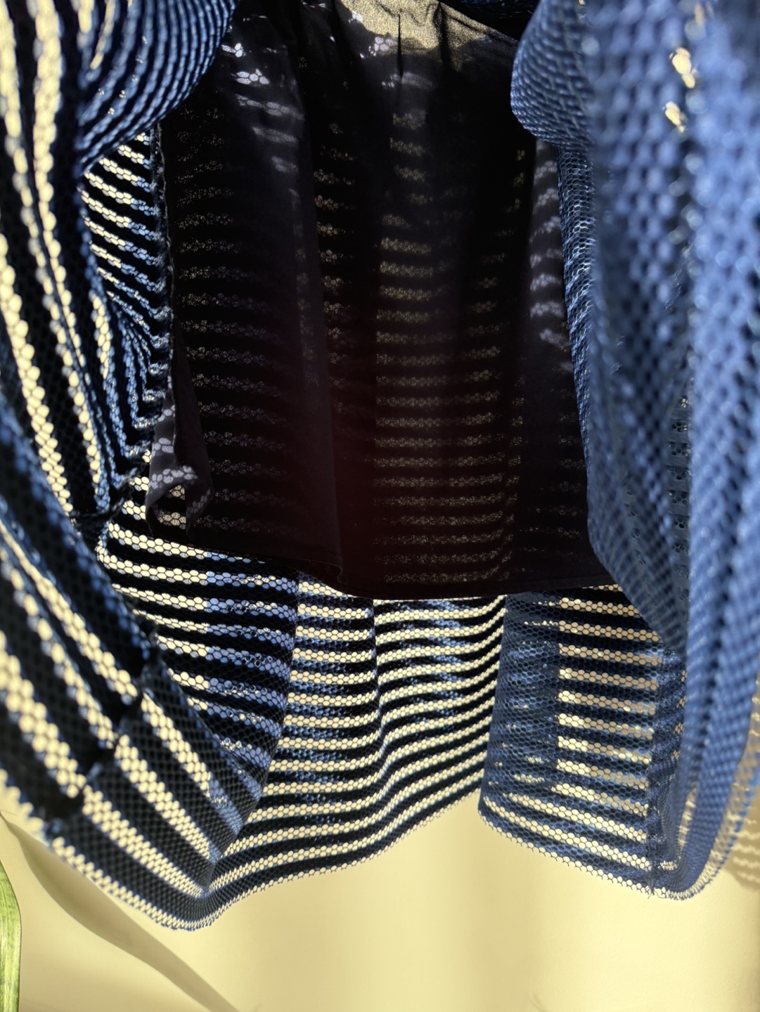 Pink Martini Navy Blue Eyelet Midi Skirt - Size Small - photo 5