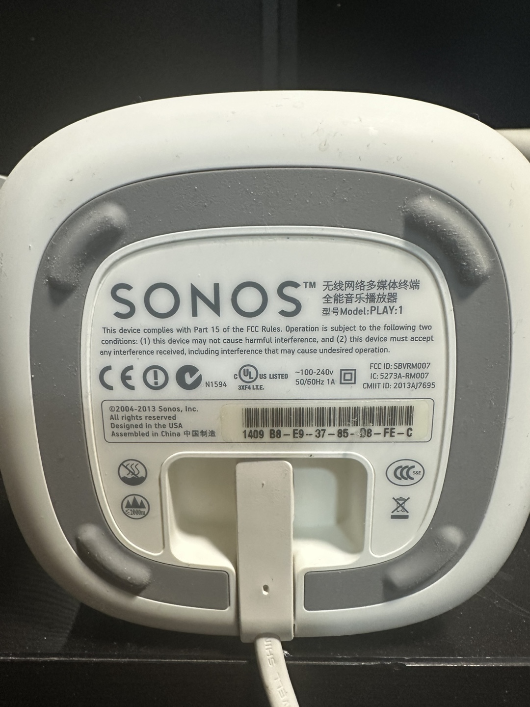 Pair of Sonos PLAY:1 Smart Speakers - photo 2