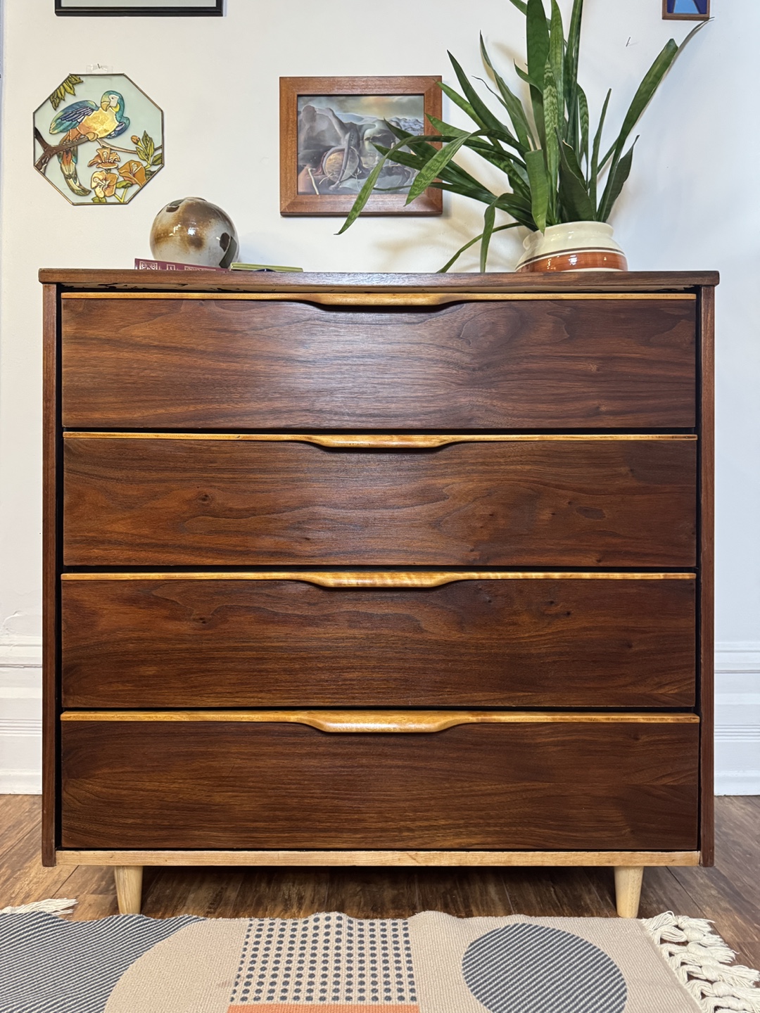 Mid-Century Modern Four-Drawer Dresser - photo 3