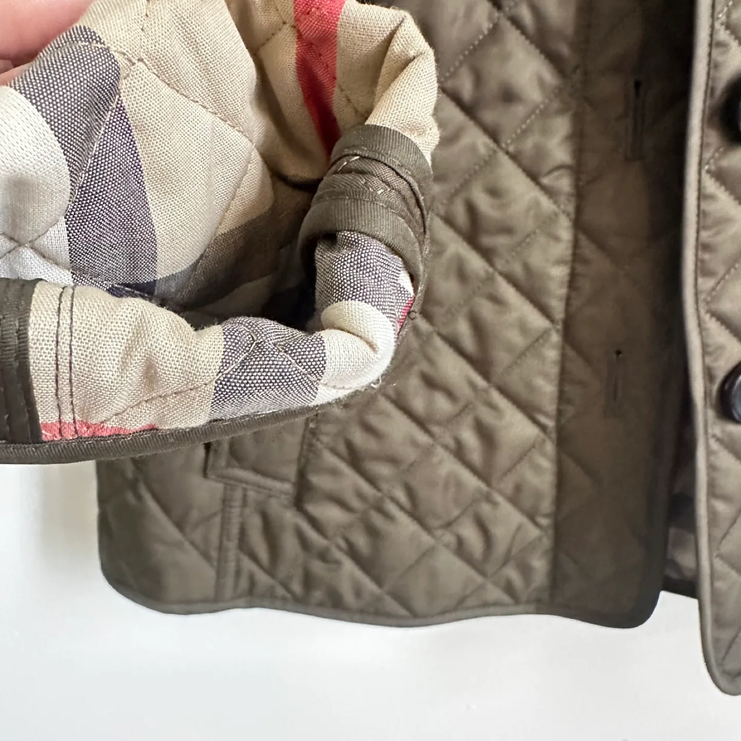 Burberry Brit Quilted Jacket - Olive Green XS image indicator(2)