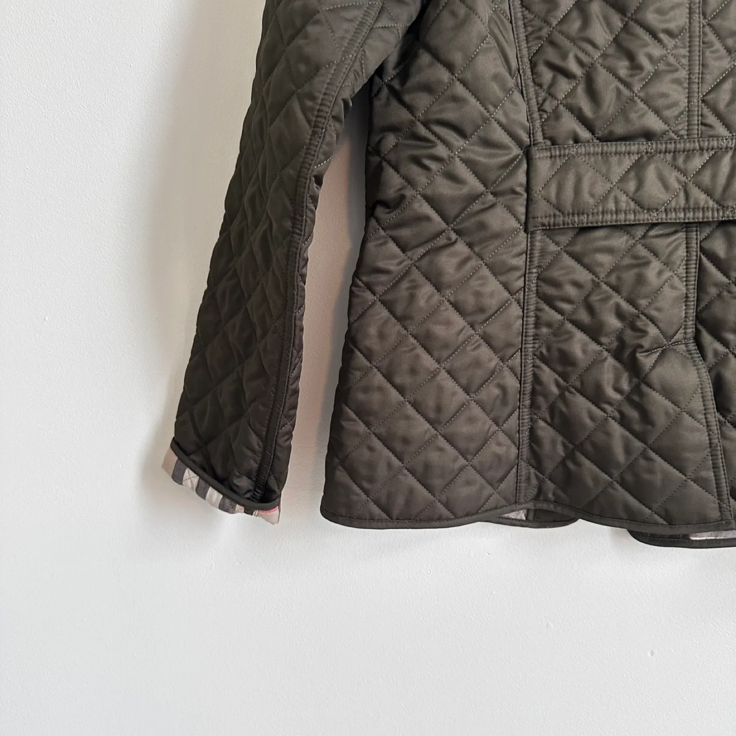 Burberry Brit Quilted Jacket - Olive Green XS image indicator(6)