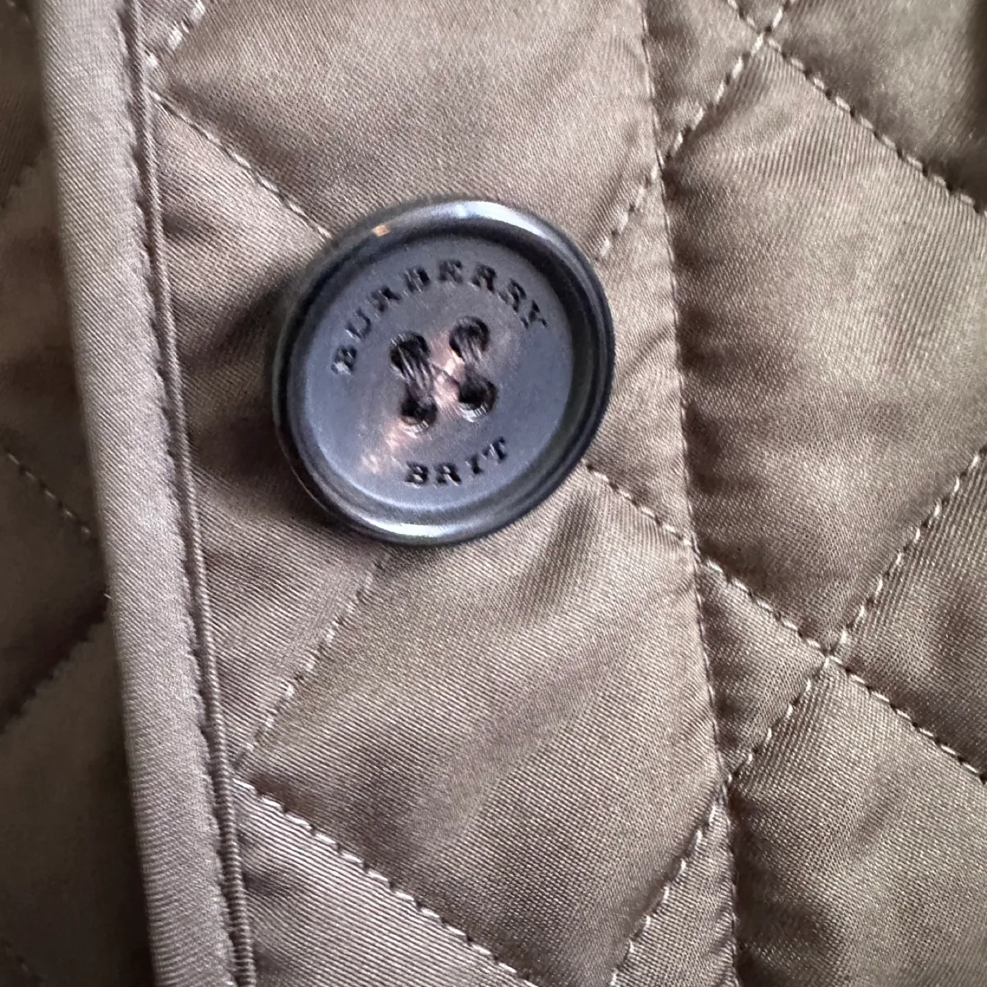Burberry Brit Quilted Jacket - Olive Green XS image indicator(3)