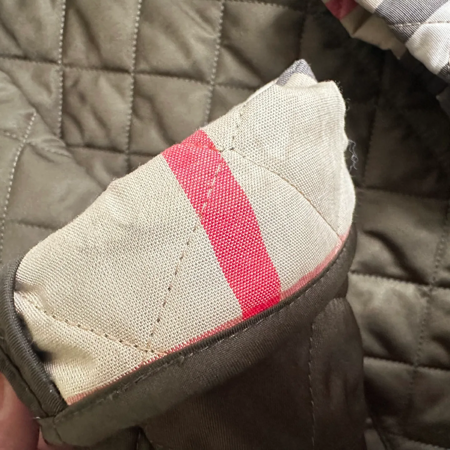 Burberry Brit Quilted Jacket - Olive Green XS image indicator(10)