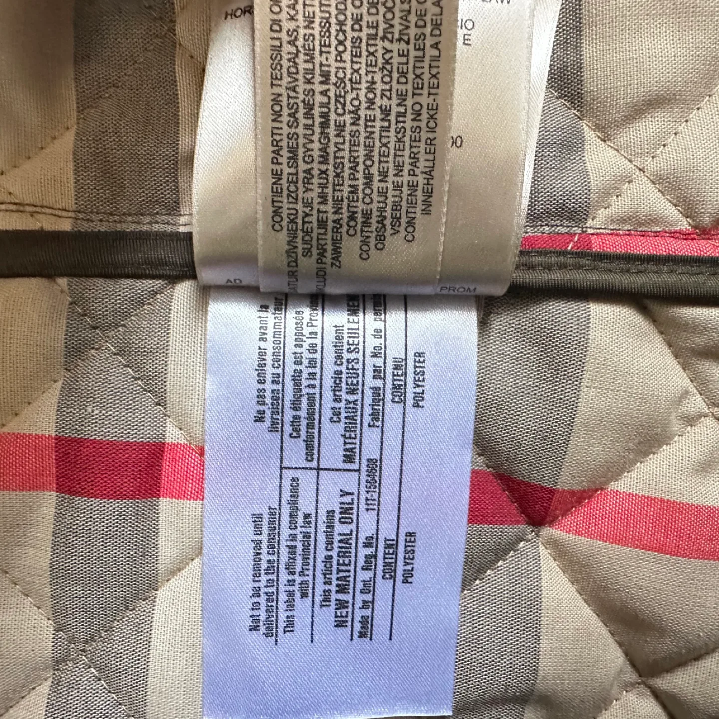 Burberry Brit Quilted Jacket - Olive Green XS image indicator(8)