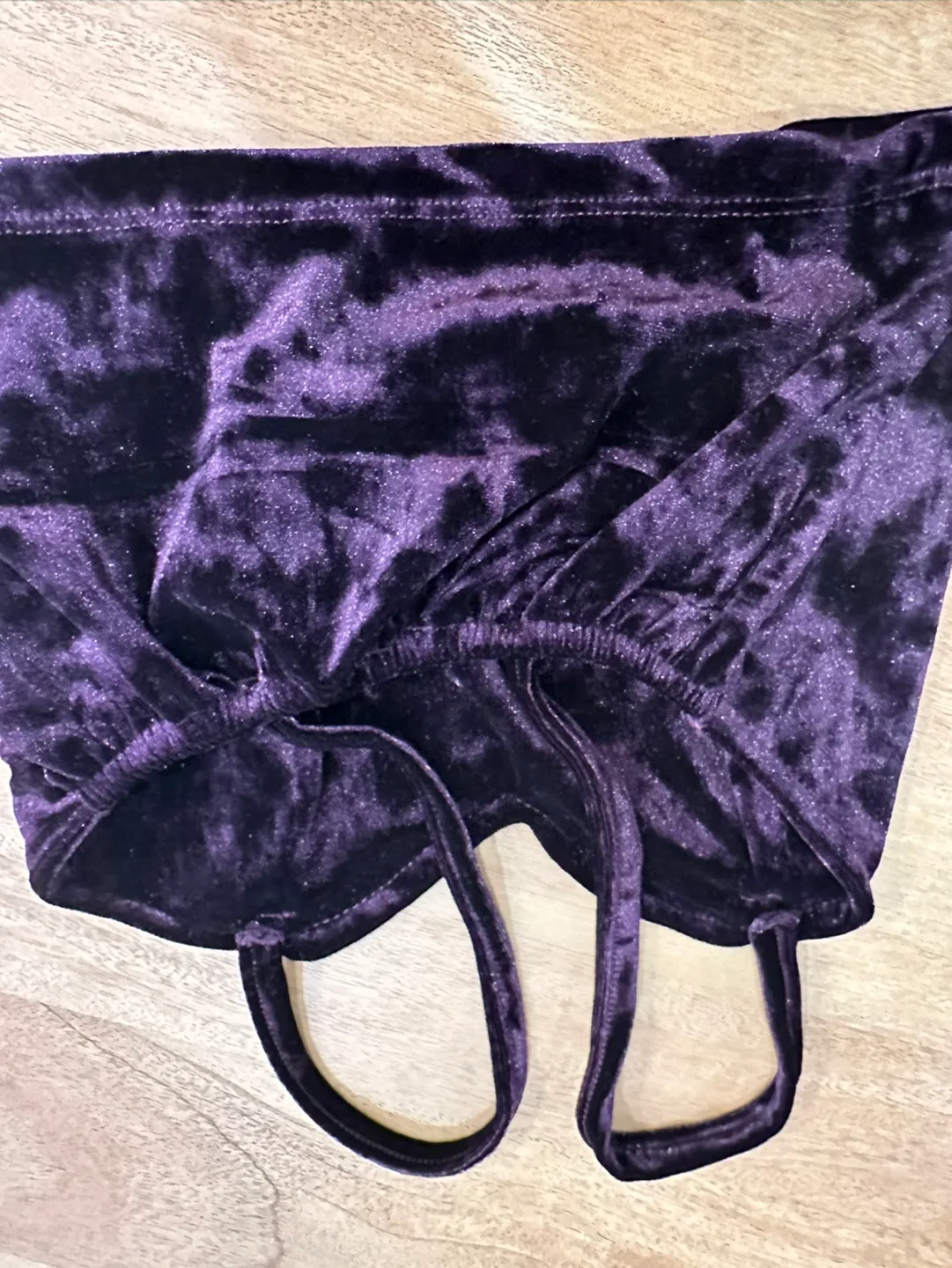 Purple Velvet Crop Top image indicator(3)