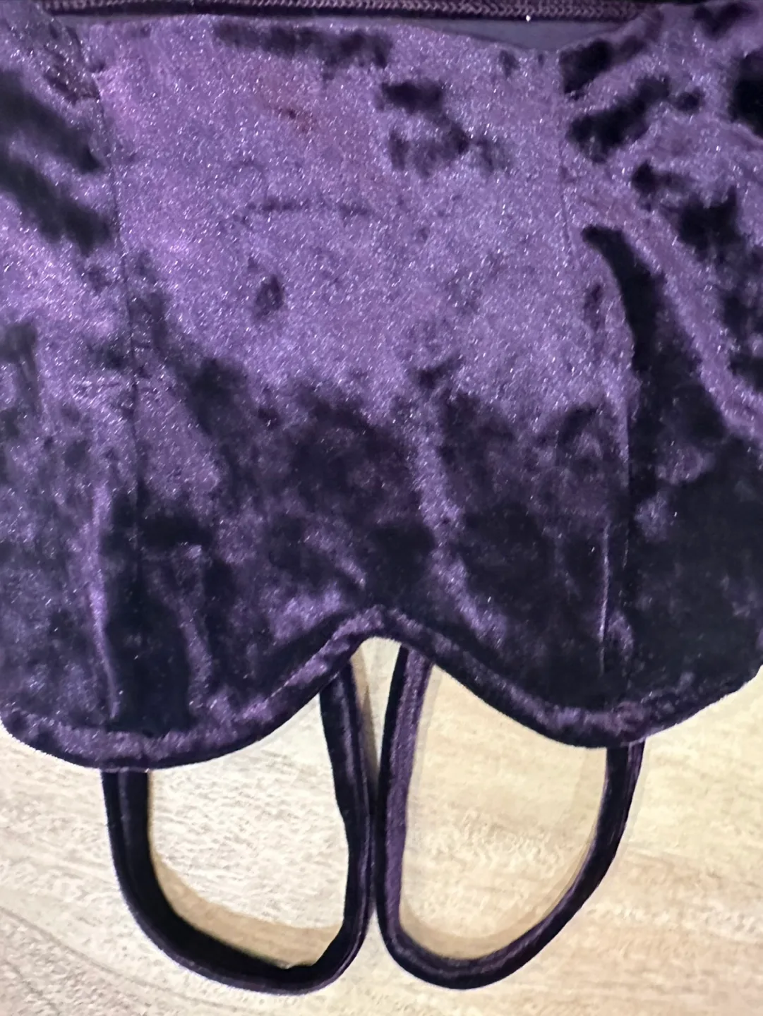 Purple Velvet Crop Top image indicator(2)