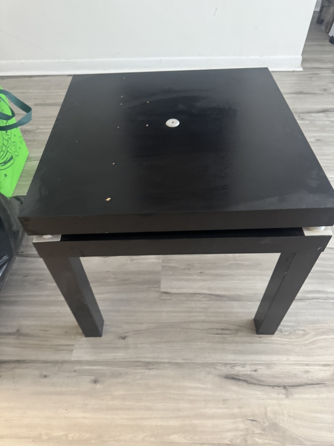 Black Square End Table - photo 2