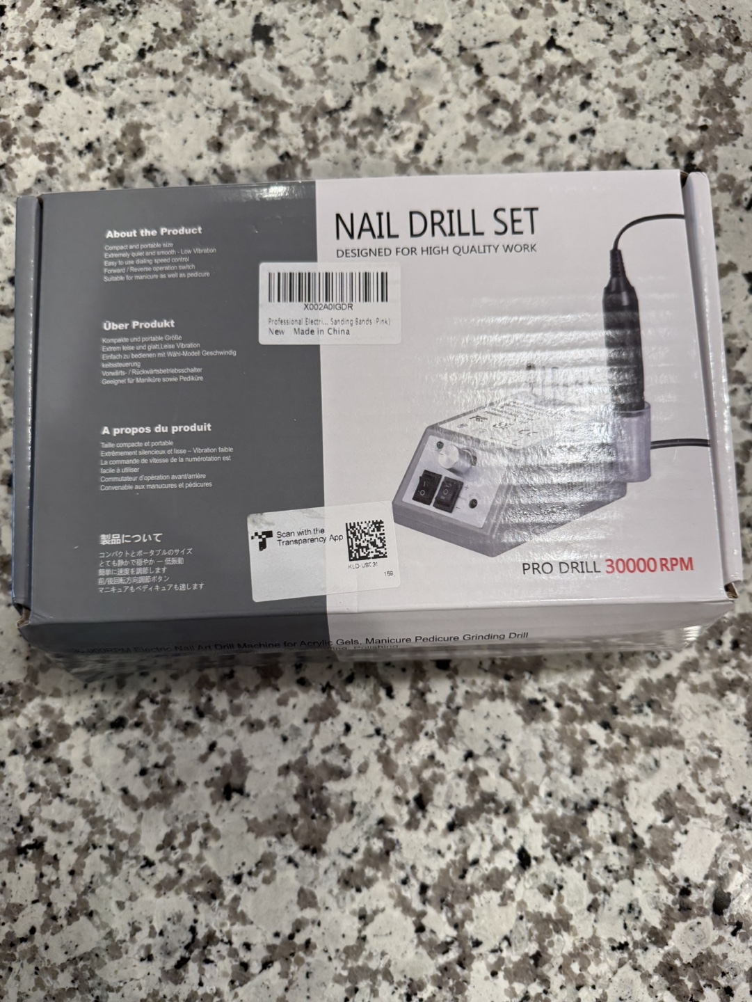 Pink Electric Nail Drill Set with Attachments - photo 2