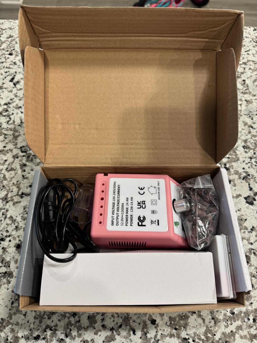 Pink Electric Nail Drill Set with Attachments - photo 3