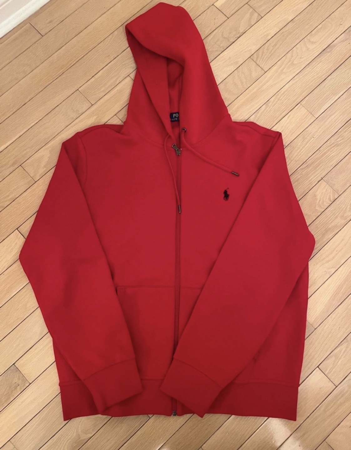 Men's Polo Ralph Lauren Red Zip-Up Hoodie and Joggers Set - photo 3