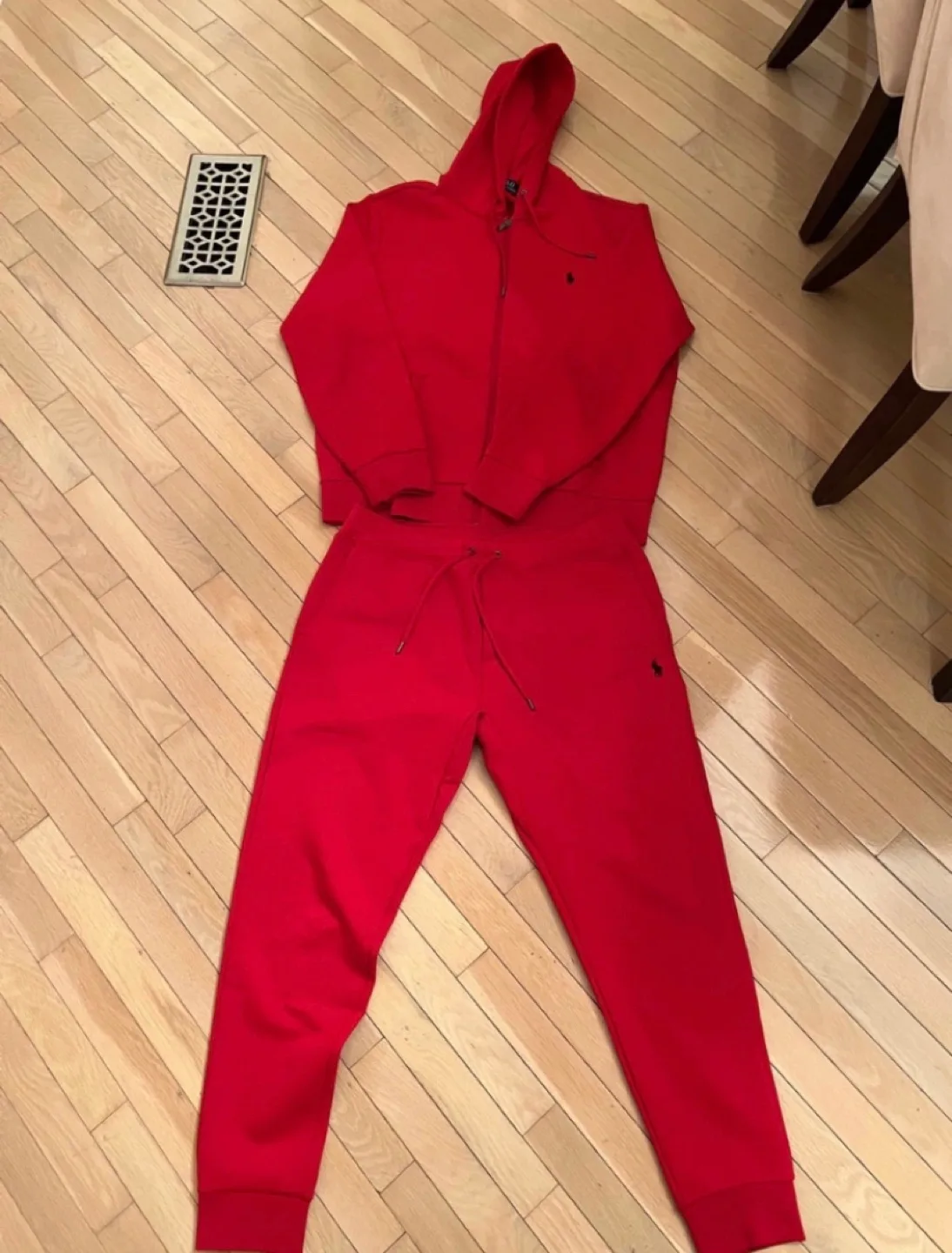 Men's Polo Ralph Lauren Red Zip-Up Hoodie and Joggers Set image indicator(2)