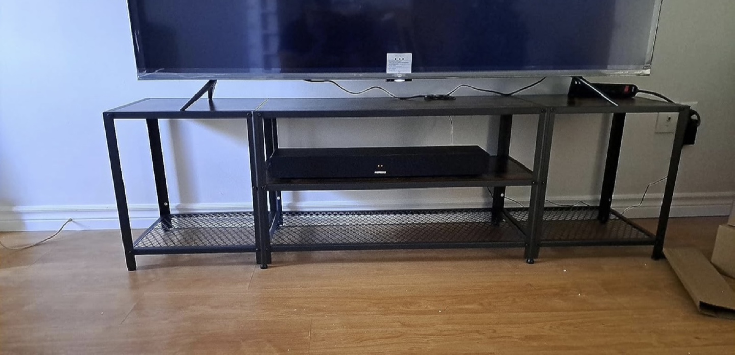 Rustic Industrial TV Stand with Storage